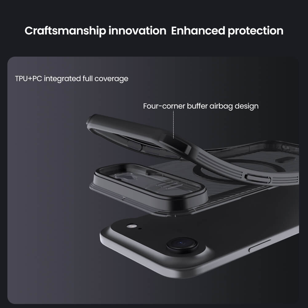 Чехол-крышка NILLKIN для Apple iPhone Air (iPhone 17 Air 6.6) (2025) (серия CamShield Pro Magnetic case Clear version)